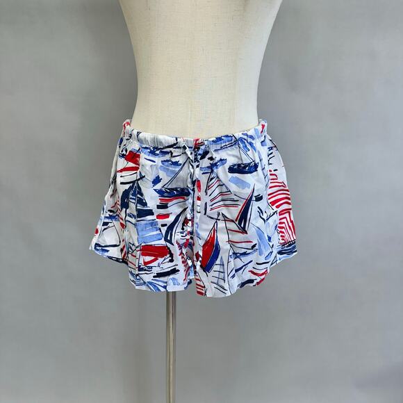 Lauren Ralph Lauren sailboat cotton short sleeve top/shorts pajama set Medium - Picture 6 of 15